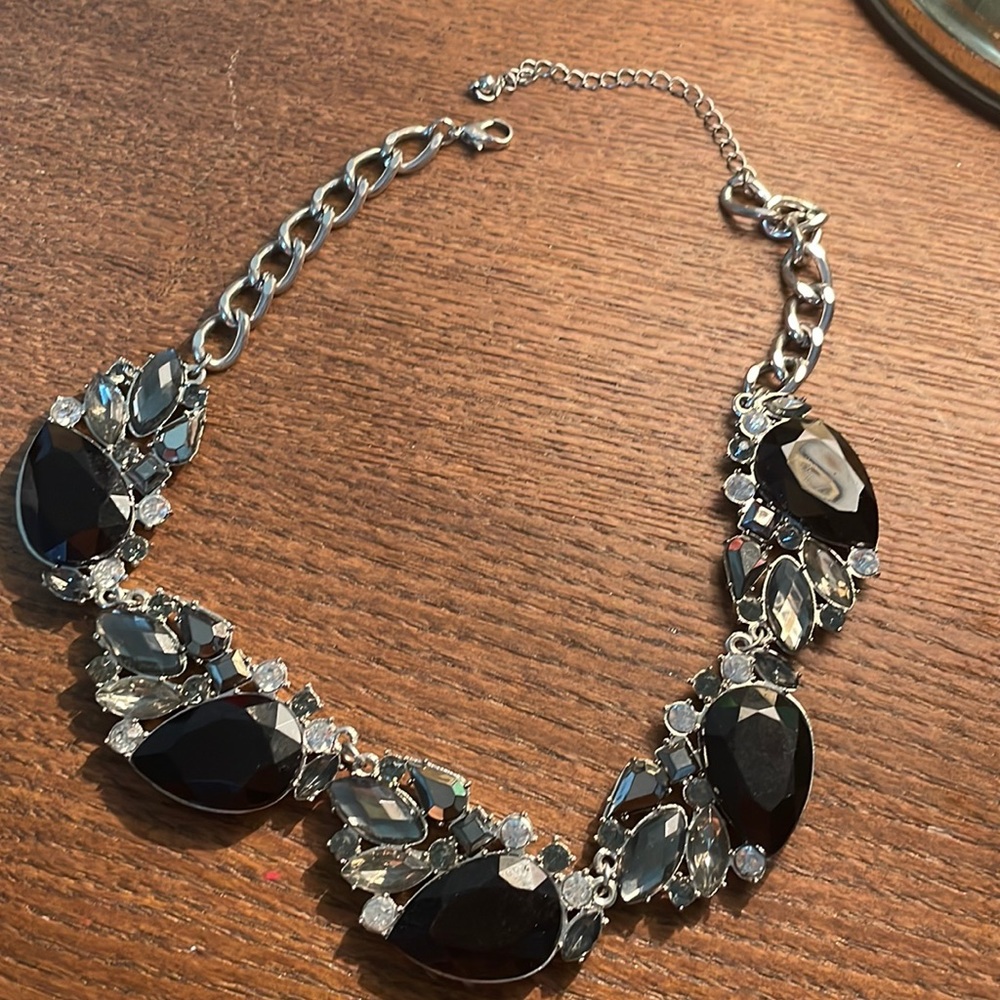 Fancy necklace. Black and silver. Worn 3 times